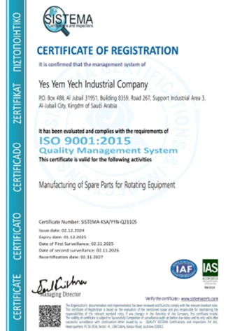 ISO 9001 certified SMH